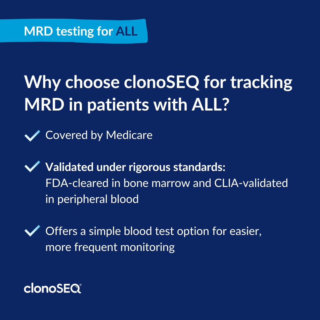 clonoSEQ's tweet photo. clonoSEQ #MRDtesting provides you and your family with the confidence that you are monitoring ALL as vigilantly as you manage treatment.

Learn more: https://t.co/QlMQSeRs20

clonoSEQ is FDA-cleared to assess MRD in CLL, MM and ALL. For further info: https://t.co/sE39cuZxFD https://t.co/azd12DDsLw