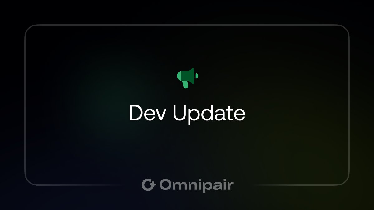 omnipair's tweet image. The new beta is live, shaped by our early users’ feedback.
Historical data, better UX, and a glimpse of what’s coming next.
Visit: app.omnipair.fi
or Join our discord for early access: discord.gg/omnipair