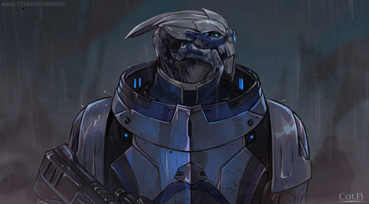 16. Symbol  

"Though peace was restored, it took several decades for animosity between colonists to fade completely. To this day, most turians still wear the facial markings of their home colonies."

#MassEffect #GarrusVakarian
#multiverstober #multiverstober25 #Inktober