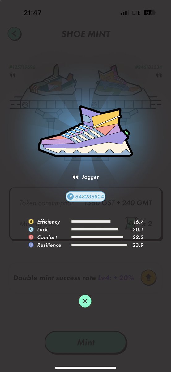mertstepn's tweet image. Unc mint made 🤚
No double shebox
Yes high quality sneaker ✌️

Did you miss me and my mints👀

#STEPNER #STEPN