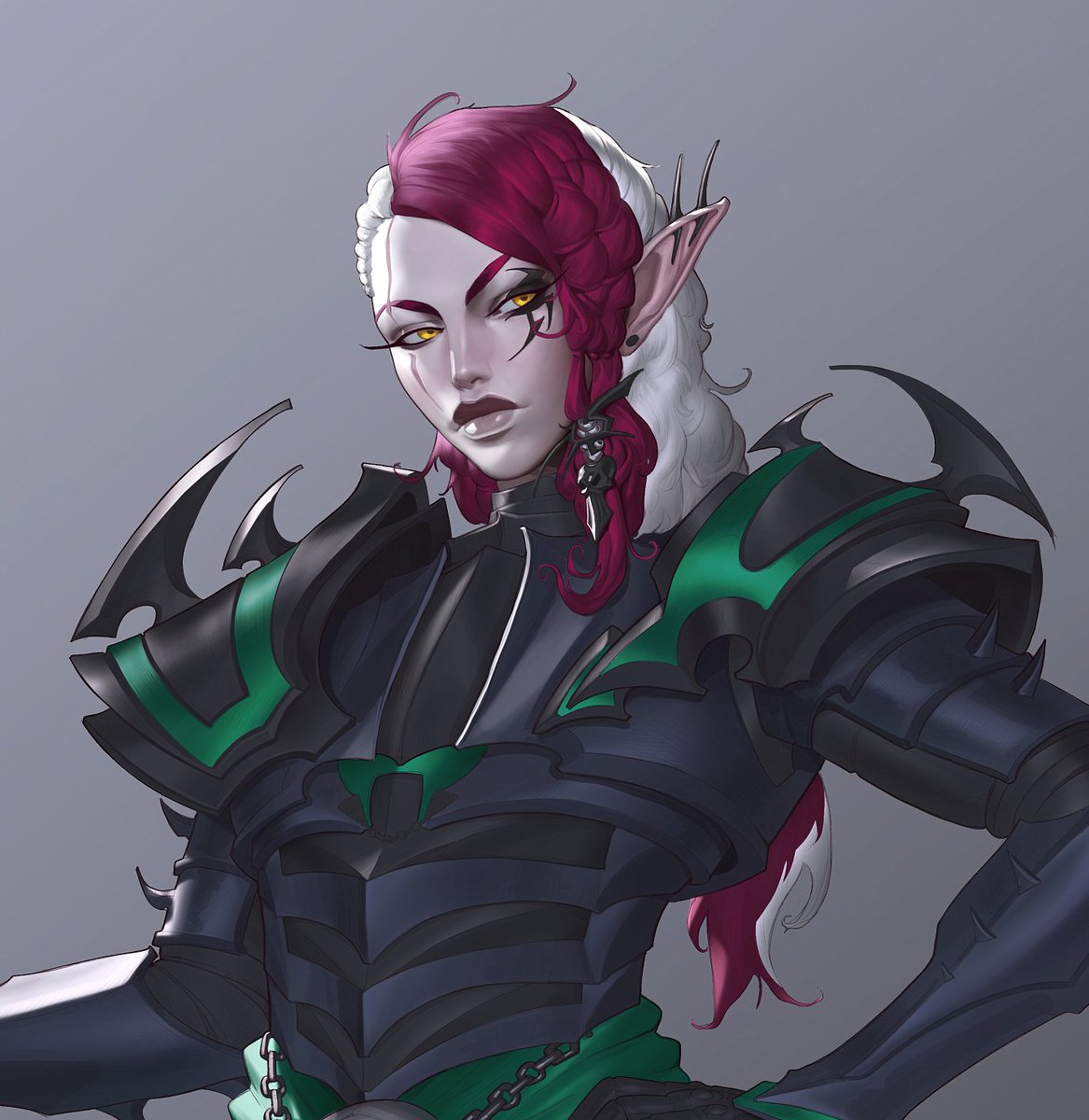 norattart's tweet image. Kaerazhae
Concept art Trueborn Dark Eldar for @ZaelNebiros 
#warhammer40k #request