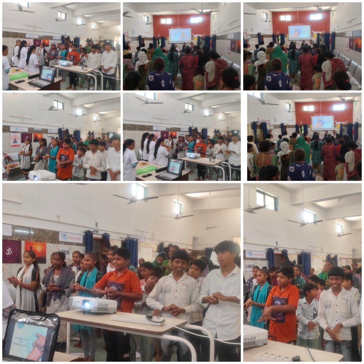 NaswadiSbcc's tweet image. global hand washing day  celebration at phc khareda block Naswadi