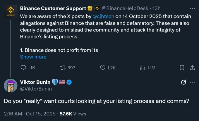 thisisksa's tweet image. Binance Under Fire: Outflows, Outrage &amp;amp; Allegations 🚨

Over the past week, #Binance has seen nearly $24.33B outflow, following the historic #CryptoCrash where over $20B got liquidated.

Reports suggest some Binance chart data may have been retroactively altered following the…