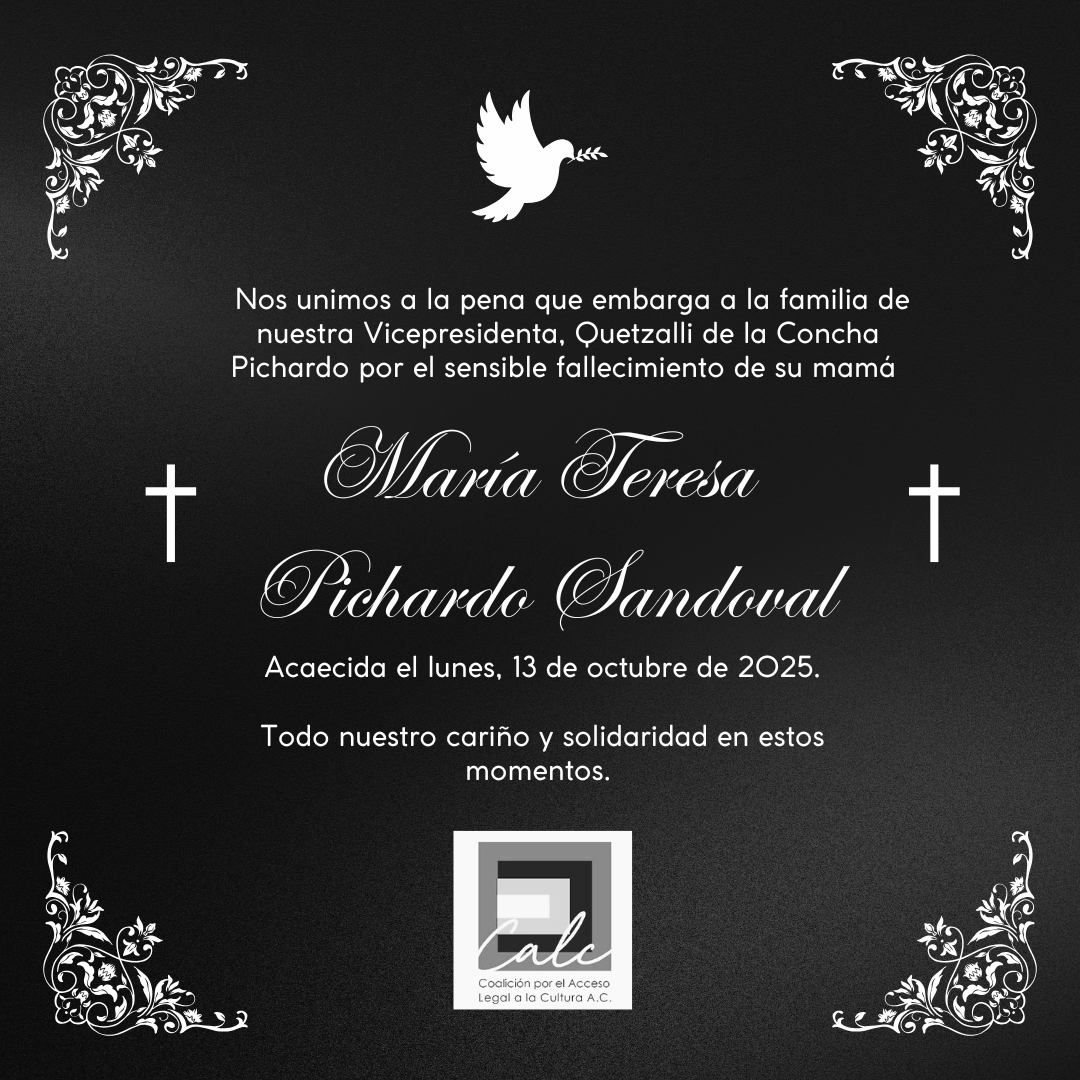 Coalición por el Acceso Legal a la Cultura (@calc_mx) on Twitter photo 