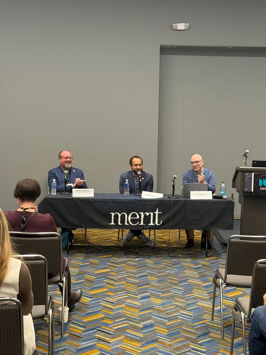 meritnetwork's tweet image. What a day! Yesterday at Huntington Place in Detroit, Merit joined 100+ leaders working to advance universal connectivity across Michigan.

Proud to be part of this community shaping Michigan&apos;s digital future!

#MBS25 #MichiganBroadband #CommunityConnectivity #DetroitTech