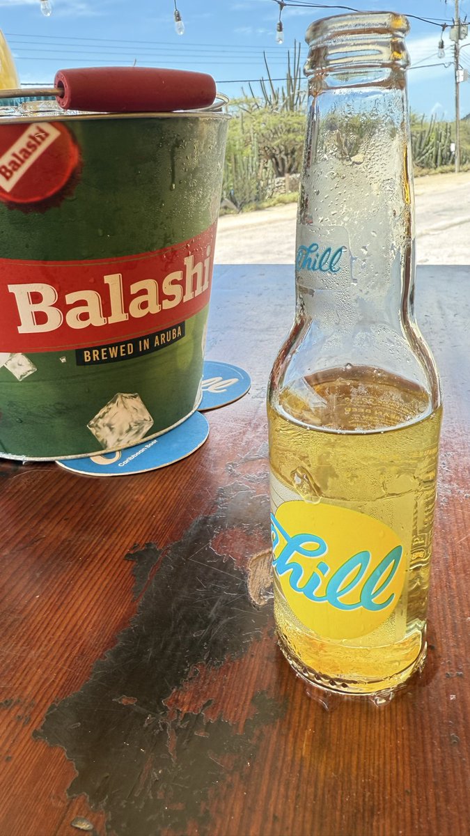 Good Balashi brewed beer called Chill here in Aruba :)