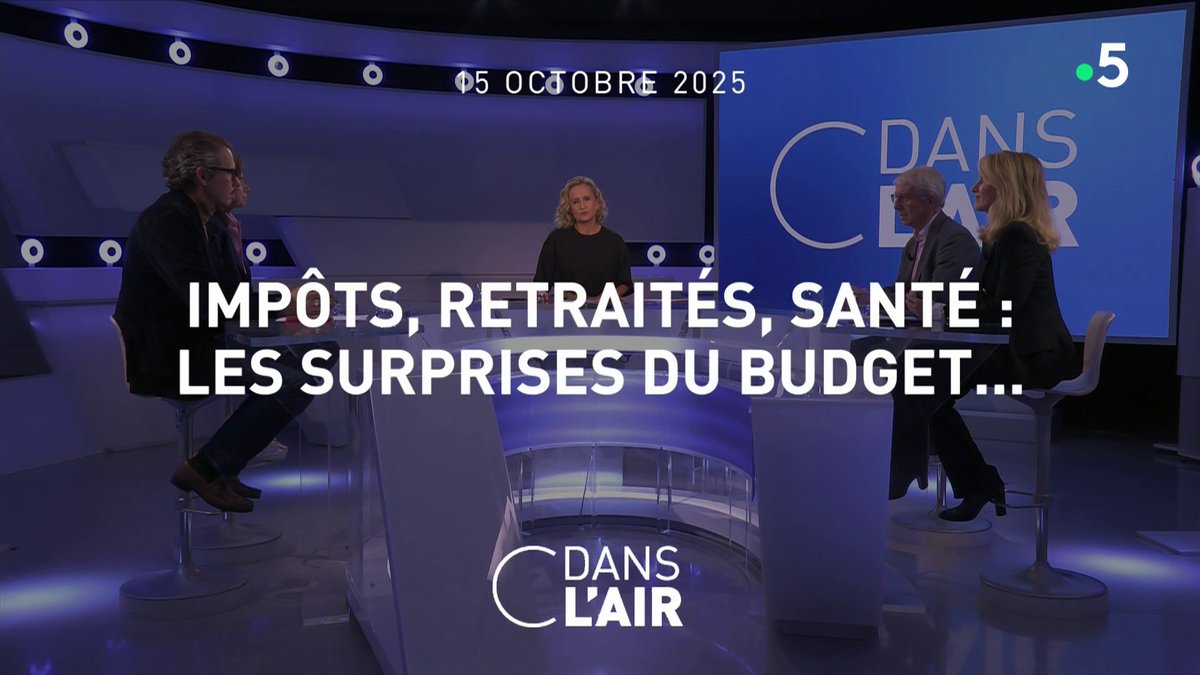 Cdanslair's tweet image. #cdanslair avec @Caroline_Roux, c'est maintenant sur France 5.

Au programme ce soir - #Impôts, #retraités, #santé : les surprises du #budget...

Posez-nous dès maintenant vos questions ! 
#SébastienLecornu #Gouvernement #Matignon #Censure #PS #LFI #RN #EmmanuelMacron #Politique