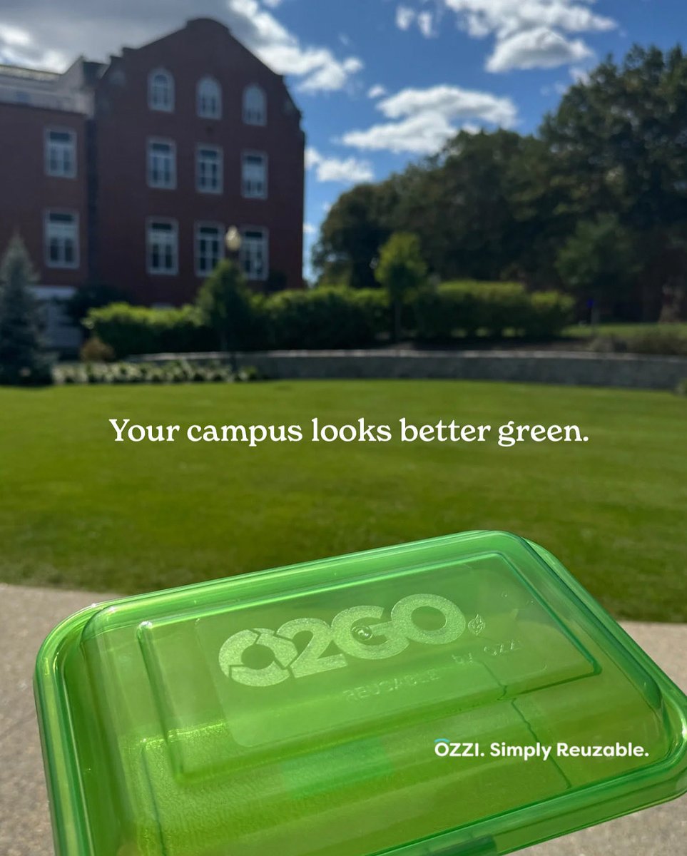 One OZZI container replaces up to 1,000 single-use containers — that’s a thousand less in landfills, and one more reason to reuse. #CampusSustainabilityMonth 

🎉 #OZZIOnCampus so we can see and share your content! Don't forget to collaborate with us- PRIZES are up for grabs!