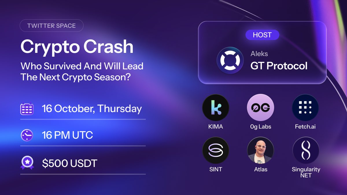 GT_Protocol's tweet image. CRYPTO CRASH: Who Survived And Will Lead The Next Crypto Season?
Get ready for an exciting Twitter Space 🛸
The market just faced one of the sharpest drops of 2025, testing every trading strategy.
Yet amid the chaos, Perp DEXs surged past $1T monthly volume — are we entering a…