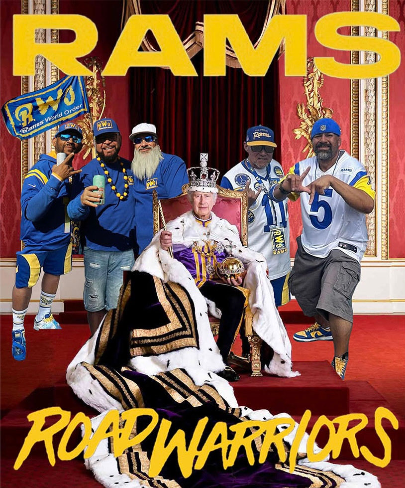 RWO Road Warriors Making the Trip To LDN #RWO #RWO4life #RwoStyle #710espn #RamsHouse #NFLNetwork #LATogether 🐏🏈 ✈️ 🍺🏟