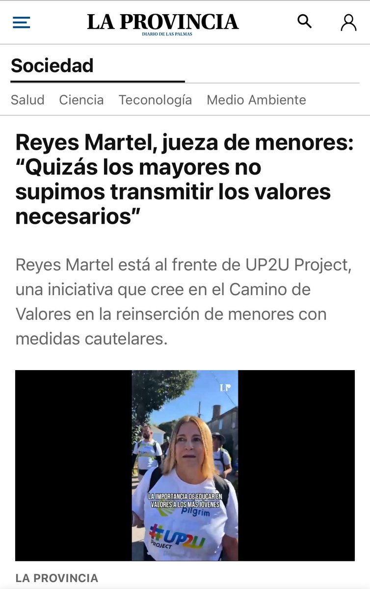 Reyes Martel, jueza de menores: “Quizás los mayores no supimos transmitir los valores necesarios”

🔗Entrevista completa en La Provincia: sl1nk.com/EwQJe