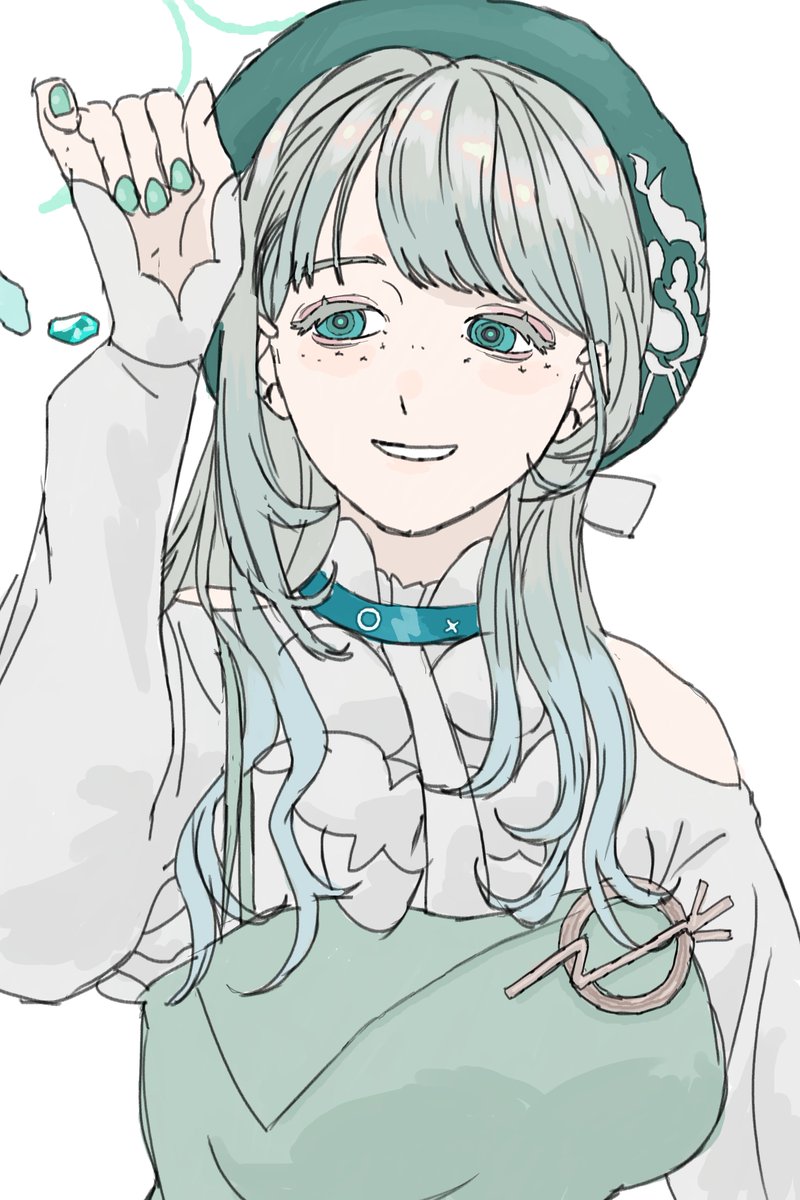 #kumosukiArt

2025.10.15
歌回塗鴉。
想著「半夜去取遊戲卡帶時偶遇的女孩子」這樣的情境畫出來的。