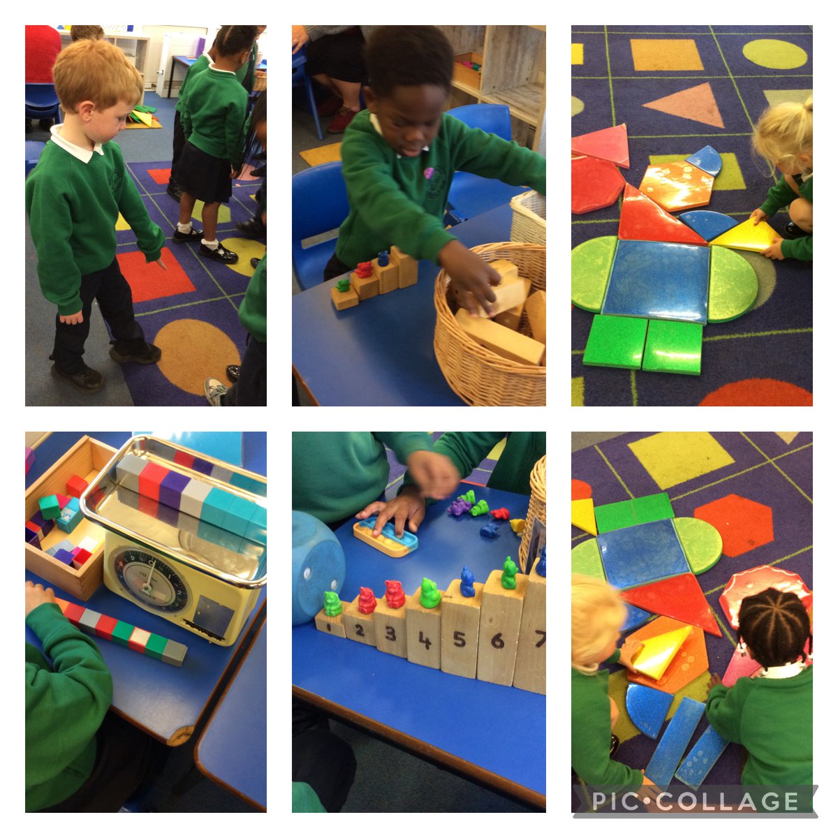 Reception exploring math's through play!