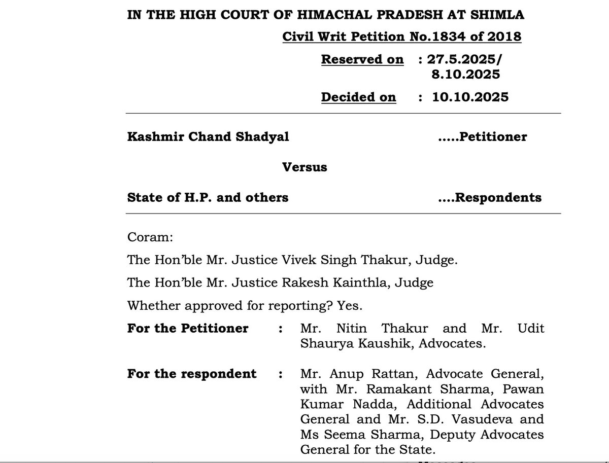 trramesh's tweet image. What a great judgment from an Hon'ble Division Bench of Himachal Pradesh High Court on how Temple funds should be used - Regarding how Temple funds cannot be used for non-Temple & non Hindu purposes. (Thanks to @swamilion for sharing this judgment)
I like the judgment all…