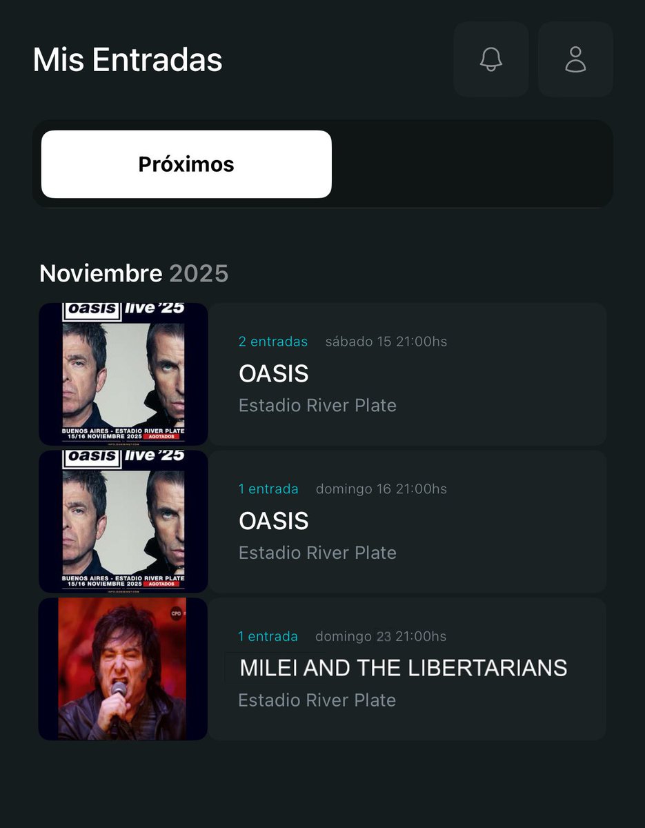 MaxiGonzalez_23's tweet image. Siii ya me llegaron las entradas!!!!