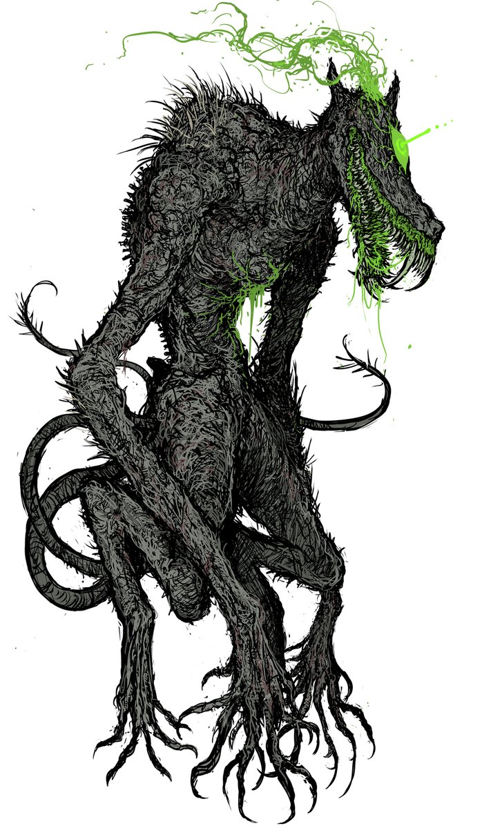Carapace777's tweet image. LONGSHANKS - GARM Witch-Wolf mutation (Death Sight transplant)