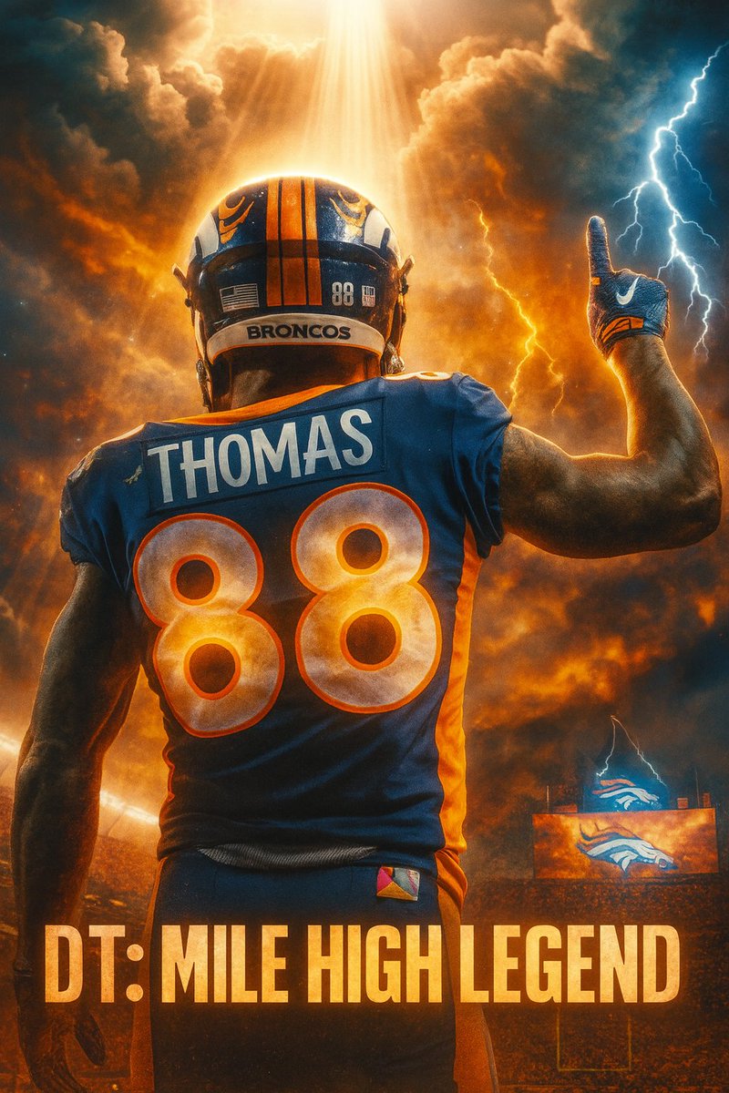 warroomcohost's tweet image. #88 isn’t just a number — it’s a heartbeat in Denver’s sky.
Your light still shines over Mile High, DT.
Forever a Bronco. Forever a legend. 🕊️💙🧡 #MileHighLegend #BroncosCountry #DT #legend #NeverForget