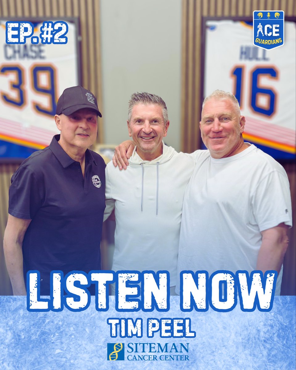 IceGuardiansPod's tweet photo. Ice Guardians Podcast💥👊 Episode 2: Featuring Tim Peel (@TimCPeel20) available on Spotify, Apple, and YouTube
💥Hardest Players to Ref
💥Hot Mic Incident
💥1999 SCF No Goal
💥MIKE KEENAN
& much more 💥👊
Presented by @SitemanCenter
#BrettHull #KellyChase #TimPeel #NHL #HockeyLegends @Chasenpucks39