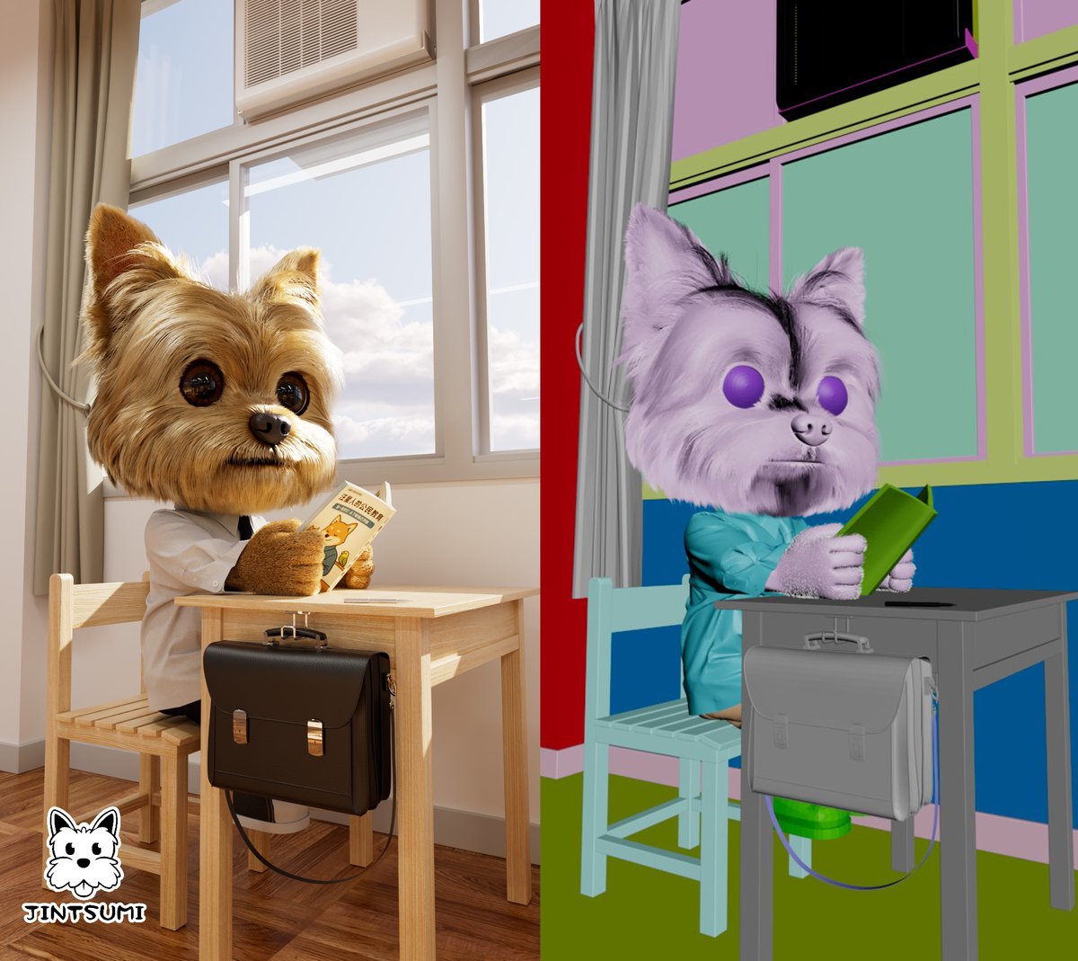 現在開始新連載，可愛寵物的擬人3D動畫 【 Doggo Planet 】
不定期更新短影片👍
youtube.com/@jintsumi/shor…

台灣露天販售 ruten.com.tw/store/jintsumi/
台灣蝦皮販售 shopee.tw/jintsumi