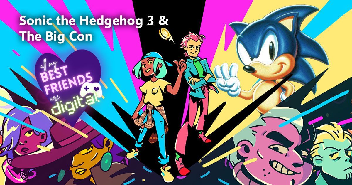 AMBFAD's tweet image. The nineties are calling in a big way! Sonic, The Big Con, and Caitlin even manages to smuggle in an Evangelion reference. Radical. buff.ly/fPIO3Yq