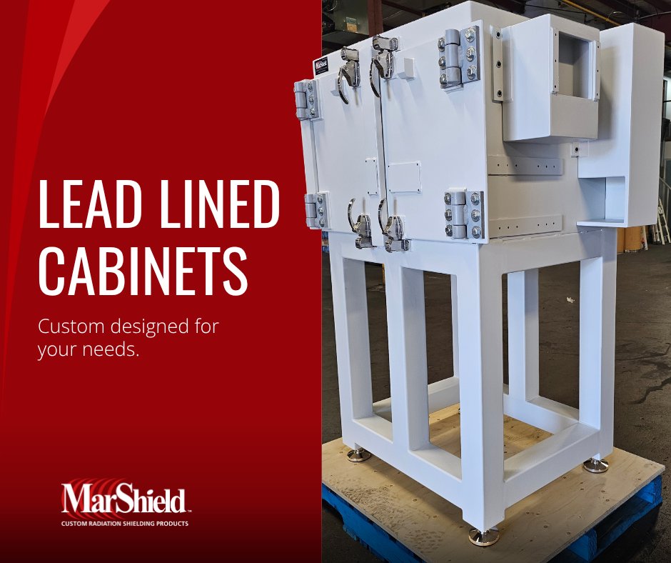 Stock cabinets weren’t built for shielding.
MarShield designs lead-lined cabinets that integrate with your layout and support safety standards across nuclear medicine and radiochemistry labs.
🔗 Learn how: bit.ly/45tEOdZ

#LabShielding #RadiationSafety #NuclearMedicine