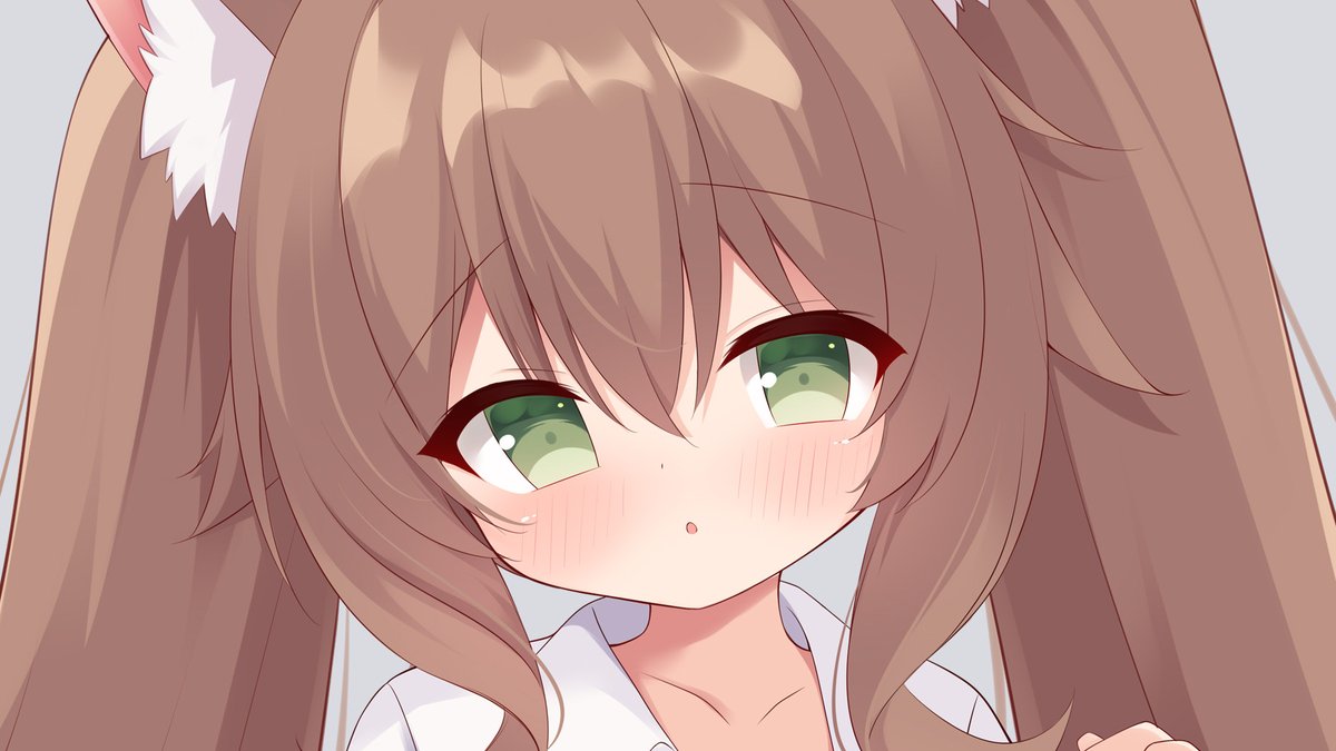 skebキツネ少女もうちょいですφ(｡_｡*)