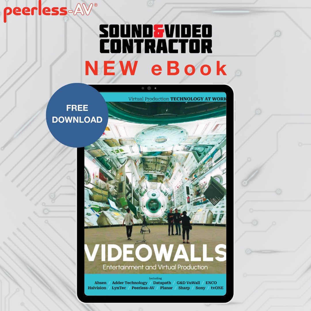 Peerless-AV (@peerlessav) on Twitter photo Take a look into the present and future of video walls with the <a href="/SVC_Online/">Sound & Video Contractor</a> eBook "Videowalls for Virtual Production and Entertainment."
The SEAMLESS Connect Universal dvLED Mounting Systems are perfectly adaptable to most latching dvLED cabinets!
➡ ow.ly/ISAN50X4BcI Take a look into the present and future of video walls with the <a href="/SVC_Online/">Sound & Video Contractor</a> eBook "Videowalls for Virtual Production and Entertainment."
The SEAMLESS Connect Universal dvLED Mounting Systems are perfectly adaptable to most latching dvLED cabinets!
➡ ow.ly/ISAN50X4BcI