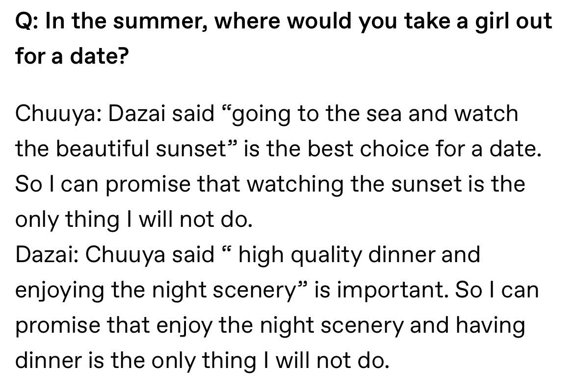 wanchuuyas's tweet image. dazai and chuuya being mutually obsessed with each other is truly canon… they’re both so insane