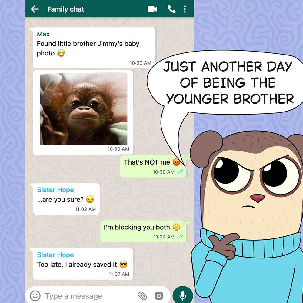 Brothers never miss a chance to roast each other 😆
#brothermemes #siblings #funnycartoons #maxdesignpro