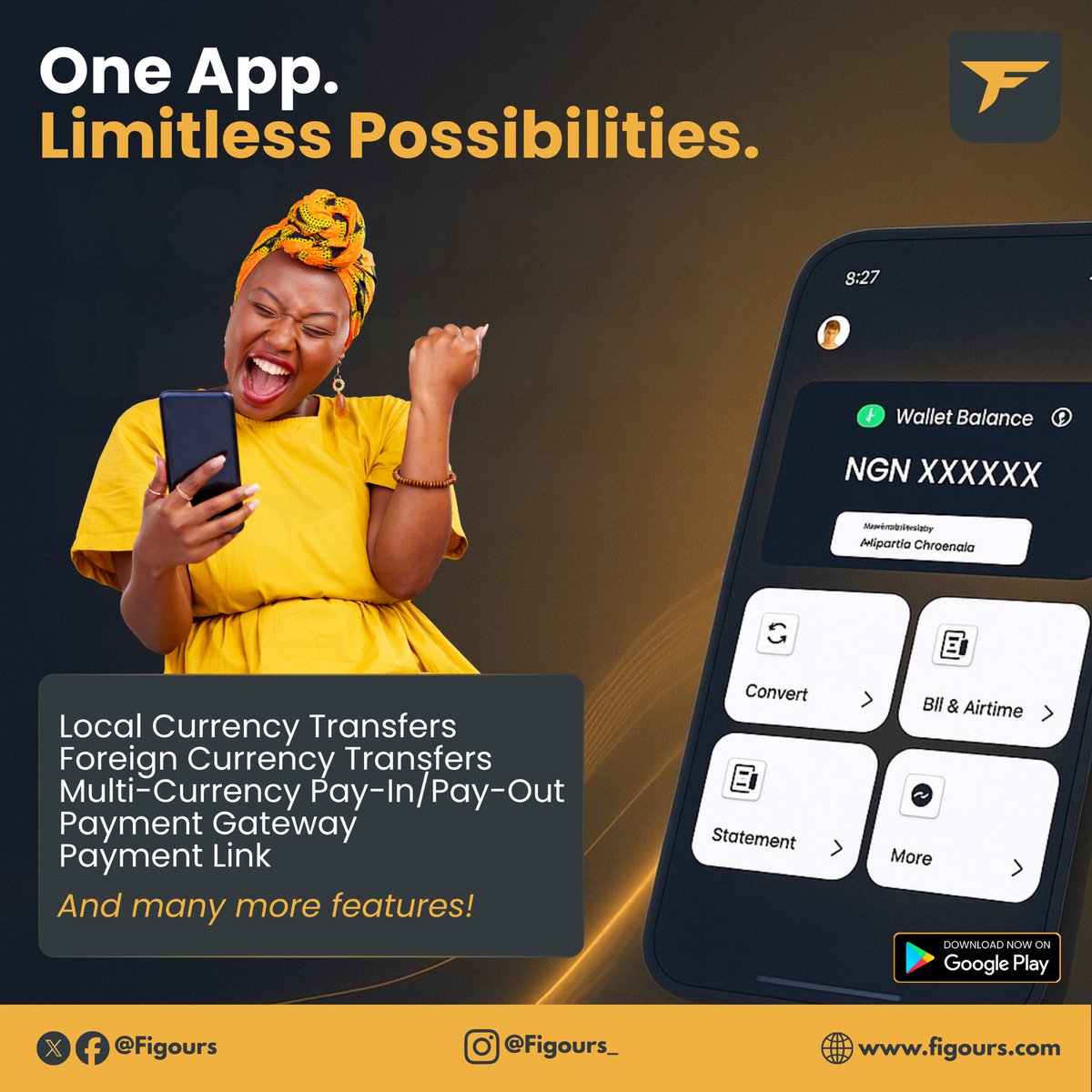 figours's tweet photo. No limits. No stress. Just freedom to do more with your money.
With the Figours app, you can send, receive and manage funds across borders!
Download now and step into the future of payments! ๐ณโจ
#Wednesday #October #DownloadFigoursApp #GlobalTransaction #EasyPayment #Fintech https://t.co/N7tIpAouzP