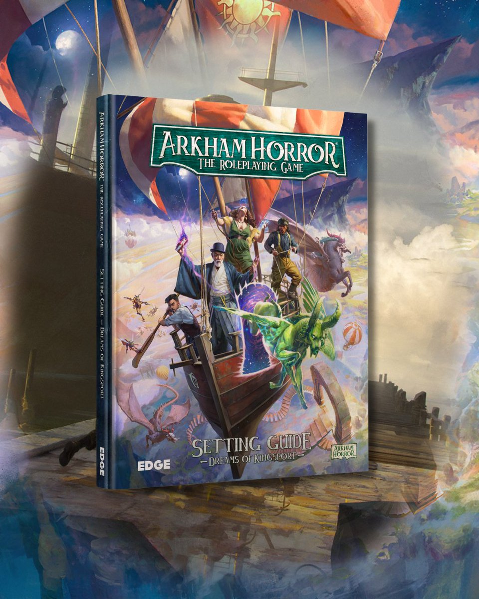 Something stirs in the mists... Dreams of Kingsport from <a href="/edge_english/">Edge Studio (English)</a> arrives on October 31st!

Dive into the misty streets of Kingsport and uncover the surreal mysteries of the Dreamlands.

Prepare your investigators for journeys beyond imagination!

arkhamhorror.com/news/dreams-of…
