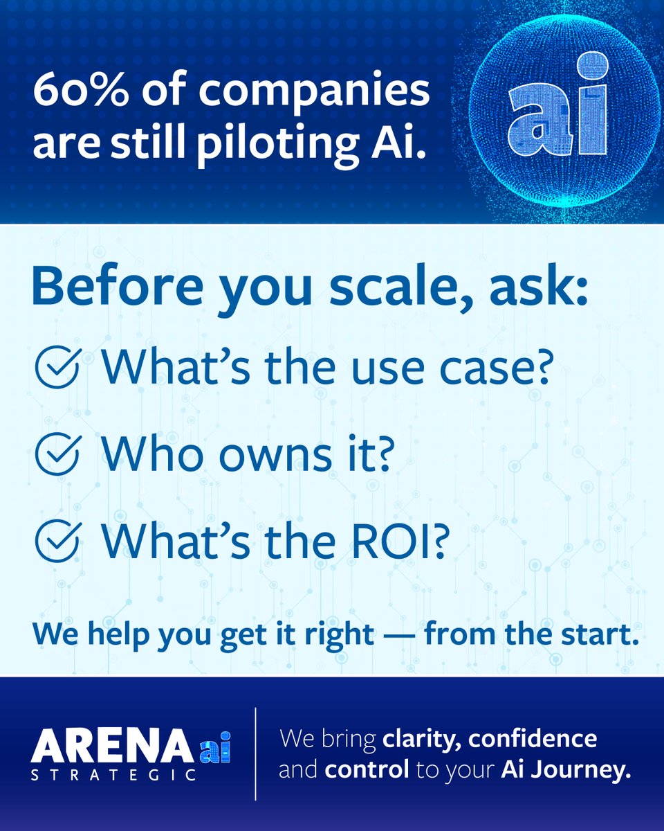 ArenaStrategic's tweet photo. It is never to early to start the journey. Let Arena AI help your organization.

Join us at https://t.co/iwAiIaMnaq 
#ArenaStrategicAI #AIstrategy #AIforbusiness https://t.co/Q6uoWeeSML