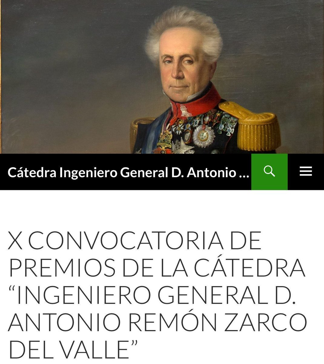 X Convocatoria de Premios de la Cátedra "Ingeniero General D. Antonio Remón Zarco del Valle"  que contempla 4 categorías: #TFG, #TFM, Tesis Doctorales y artículos de investigación publicados.
El plazo finaliza el 10/12/2025 a las 17:00
blogs.upm.es/catedra-cesede…