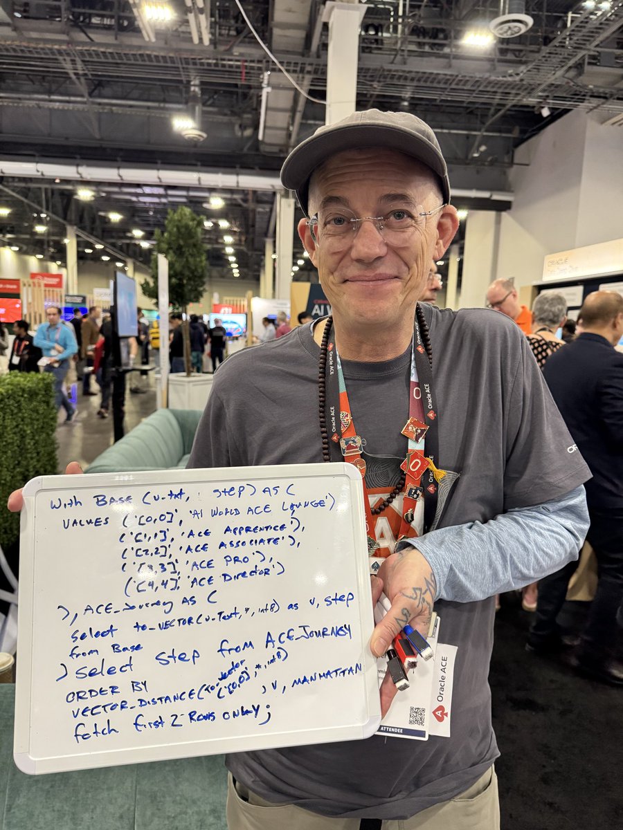 oracleace's tweet image. Your #OracleACE journey expressed in #SQL - Anthony Harper