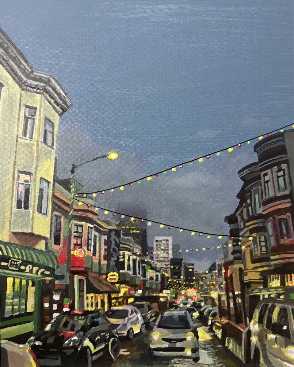 milesantosart's tweet photo. Grant &amp; Green, Little Italy, San Francisco, acrylic on canvas. #acrylicpainting #acryliconcanvas #acrylicartist #painting #artwork #fineart #cityscape #cityscapeart #cityscapepainting #sanfrancisco #sanfranciscoart #bayareaartist #bayareaart #sfartist #sfart #urbanlandscape https://t.co/gXgF0dRo53