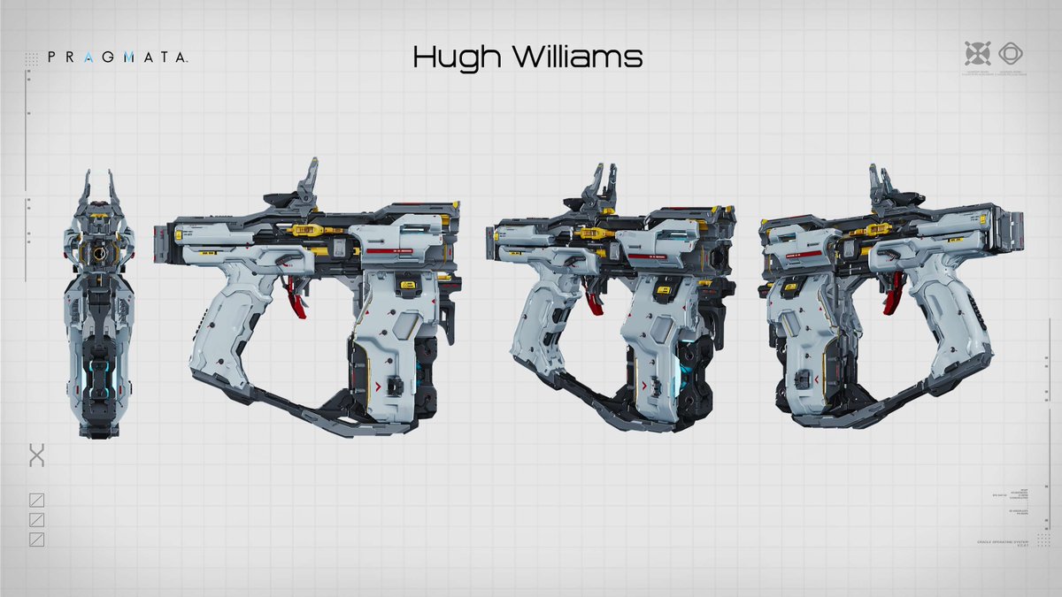 A look at the details of the Grip Gun - which serves as Hugh's all-purpose primary pistol in #PRAGMATA. 

Download the full art guide:
capcom-games.com/pragmata/en-us…