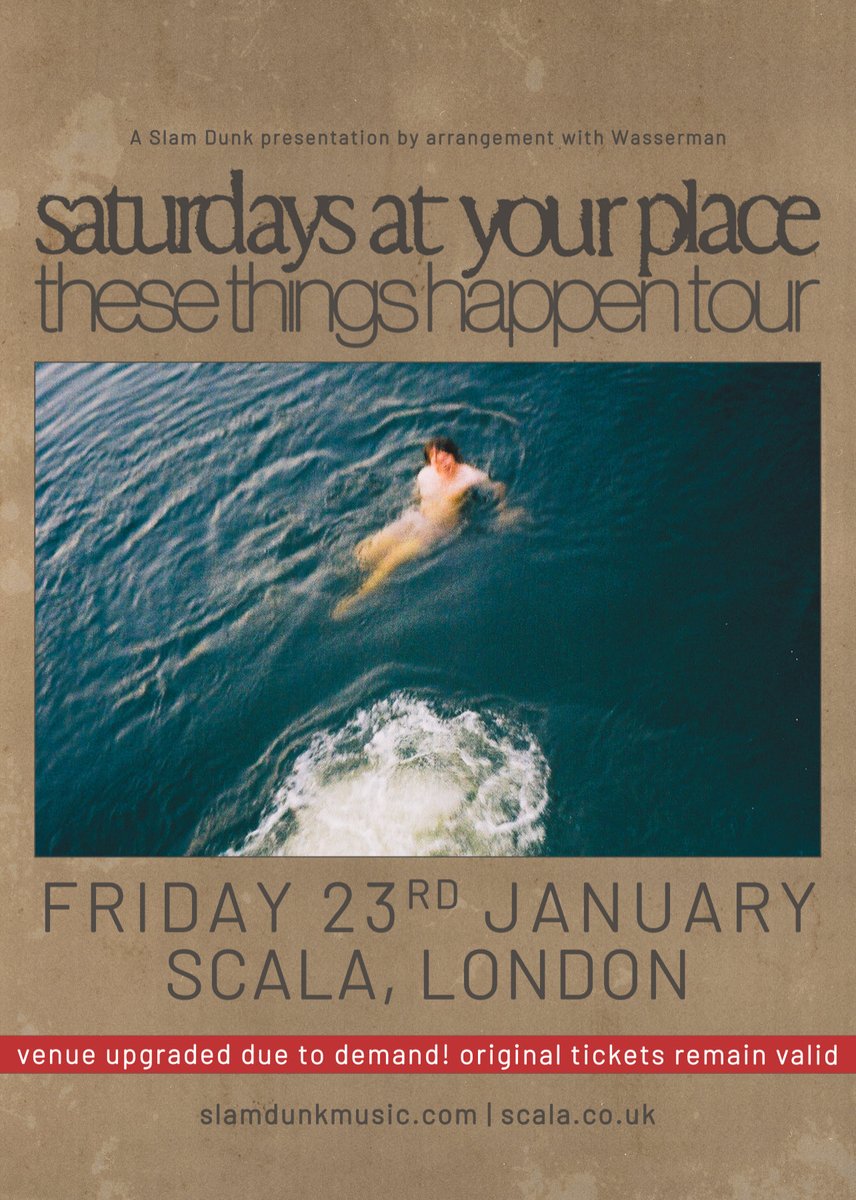 venue upgrade in london. on sale now.