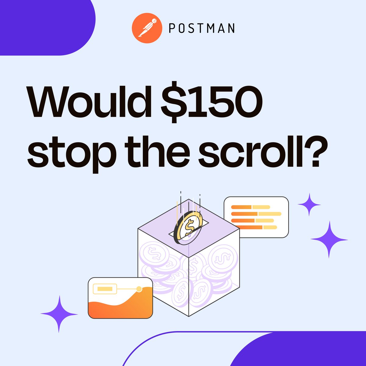 getpostman's tweet image. This week's Postman #Community Challenge is live! You have LESS than 24 hours to participate: bit.ly/4oqJt6Z
Our question 👉 What’s holding your team back from building machine-readable APIs? 🤖
Share your answer for a shot at $150. YWinner announced Friday. 🚀