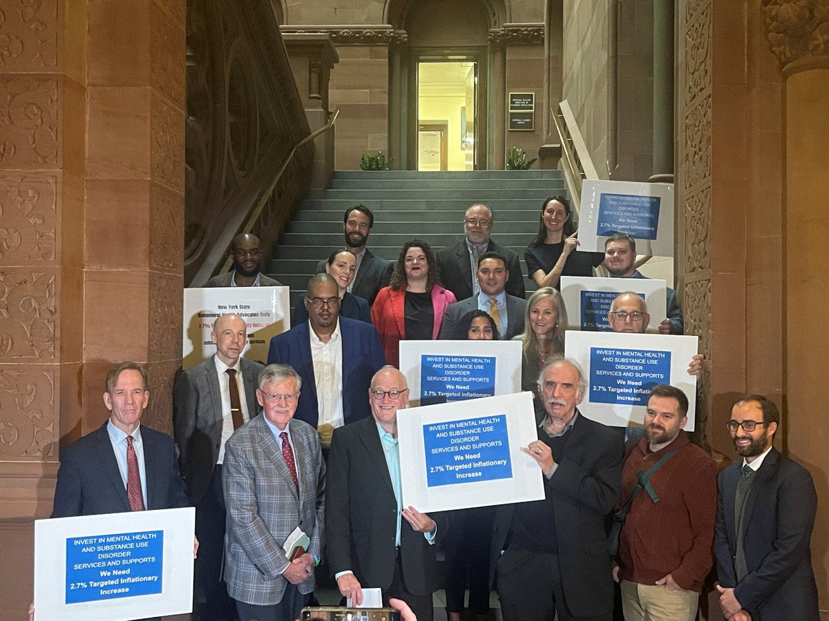 Banging the drum for 2.7% investment in Human Services with fellow MH advocates including <a href="/MHAacrossNYS/">MHANYS</a> <a href="/Alliance4RR/">The Alliance for Rights and Recovery (NYAPRS)</a> <a href="/ACLNYS/">Association for Community Living</a> <a href="/ftnys/">Families Together in NYS</a> <a href="/UnityHouseNY/">Unity House of Troy, Inc.</a> and many others.