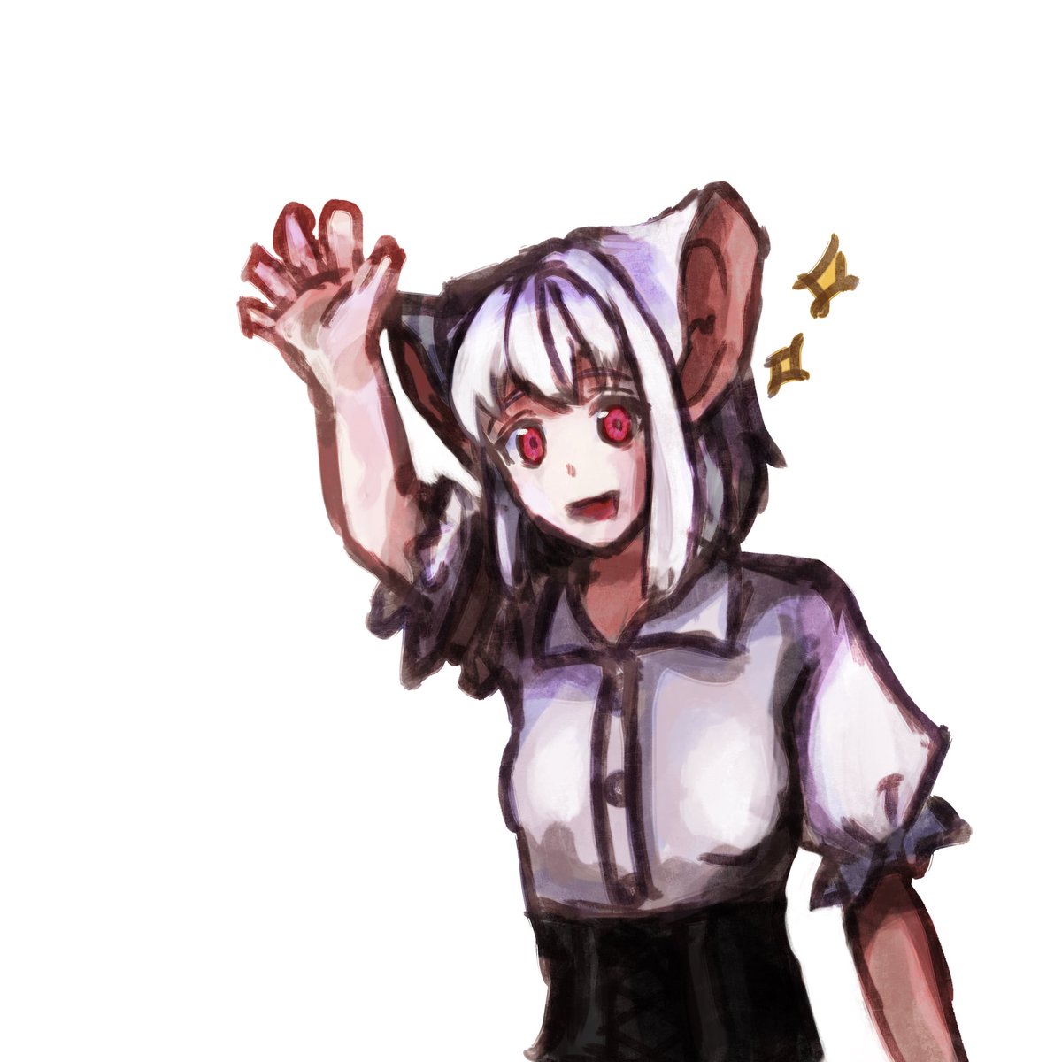 やっほー🐁✨
 #潤愛いろは
 #ウル市民絵
 #潤愛院掲示板
#いろはとれーしょん
