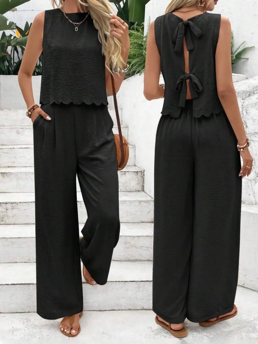 LvTm274's tweet image. Effortless style meets comfort with our Tie Back Round Neck Top and Pants Set for just $32.10. Your new go-to for days when you want to look cool without the fuss. #StyleMadeSimple #ShortBreadBoutique shortbreadboutique.com/products/tie-b…