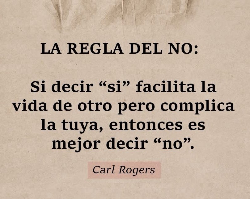 Definitivamente decir ‘No’ cuando el “Si” se nos vuelve un problema, está bien!