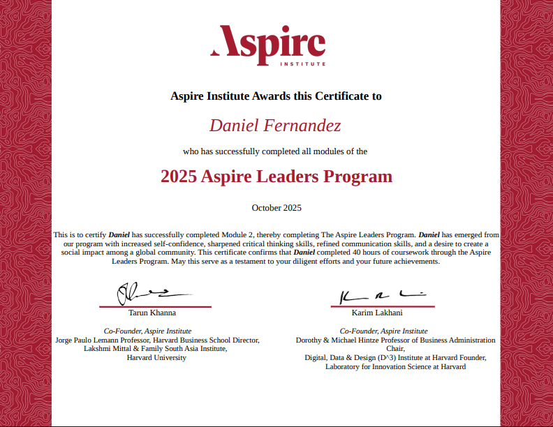Fernand07430172's tweet image. I'm so happy to have been part of the program🙌 and to have learned how to address institutional gaps and problems in an evolving world🌍Thank you to @aspire_leaders for providing these opportunities! #AspireInspiresFirstGen