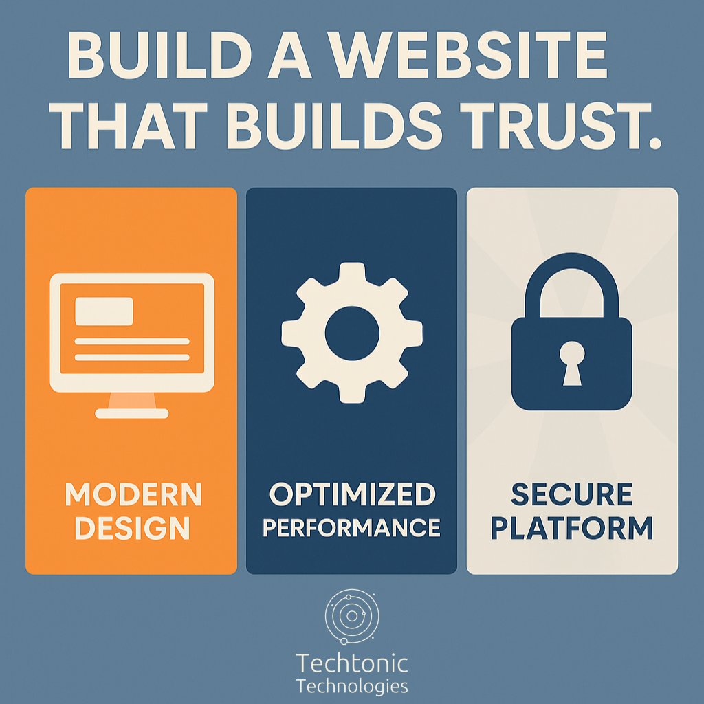 techtonictechno's tweet image. If your site feels outdated or clunky, it costs you customers before you ever get a chance to connect.

We build clean, modern, and secure websites that reflect your brand—optimized for every device and built for results.

Make your online presence work for you, not against you.