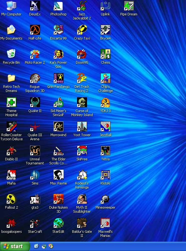 RetroTechDreams's tweet image. Here's what I have on my main Windows XP gaming machine. My most played games: StarCraft, Half-Life, The Sims, Rollercoaster Tycoon, Duke 3D and Yoot Tower.
This machine is a Dell Dimension E510 with an upgraded ATI Radeon graphics card, maxed out the RAM and two 1TB SSDs.…