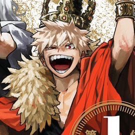 dyxamight's tweet image. Katsuki in every popularity poll artwork cause he's the king (literally) 🧵#mha