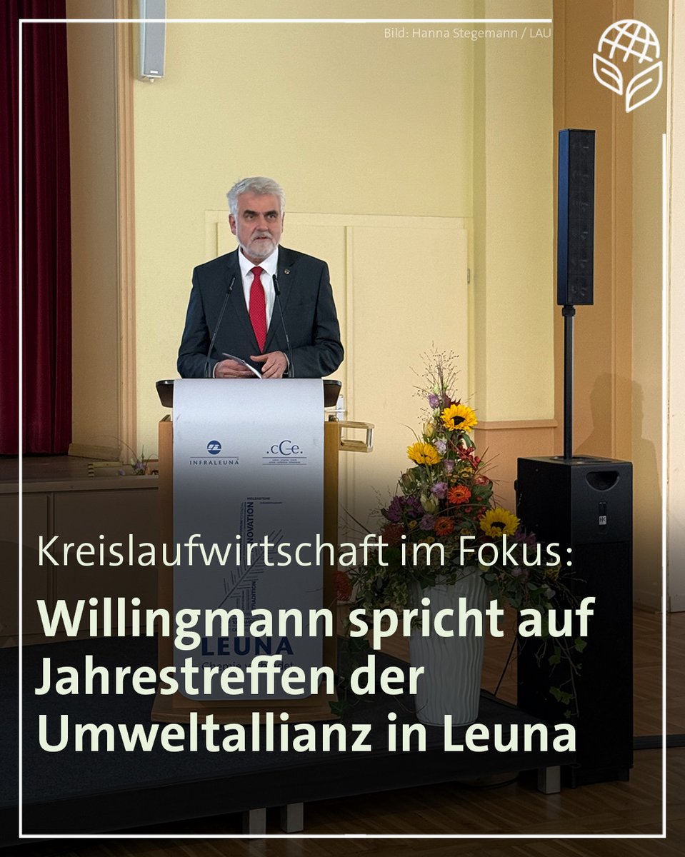 MWU Sachsen-Anhalt (@mwu_lsa) on Twitter photo Beim Jahrestreffen der #Umweltallianz stand heute die Kreislaufwirtschaft im Mittelpunkt – für Umweltminister Willingmann „ein Schlüssel für mehr Nachhaltigkeit & Zukunftsfähigkeit in #SachsenAnhalt“. ♻️ Sechs neue Mitglieder stärken das Bündnis – nun sind 220 Unternehmen dabei! Beim Jahrestreffen der #Umweltallianz stand heute die Kreislaufwirtschaft im Mittelpunkt – für Umweltminister Willingmann „ein Schlüssel für mehr Nachhaltigkeit & Zukunftsfähigkeit in #SachsenAnhalt“. ♻️ Sechs neue Mitglieder stärken das Bündnis – nun sind 220 Unternehmen dabei!