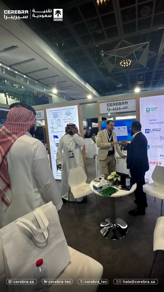 cerebra_tec's tweet image. Day 3 is done at @GITEX_GLOBAL ! We’ll be back tomorrow, come visit us 👋

📍 Dubai World Trade Centre Hall 14 Stand A13

انتهى اليوم الثالث في جيتكس جلوبال! في انتظاركم غدًا  👋

📍 مركز دبي التجاري العالمي، القاعة 14، جناح A13

#GITEX2025
#SaudiTech
#GITEXGlobal
#CyberSecurity