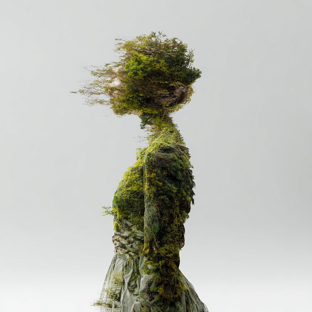 simonebehrsing's tweet photo. Between human and nature, there’s a point of fusion — where roots become skin and the wind whispers identity.
An AI-generated creation inspired by the harmony between body, time, and forest.
#AIart #DigitalArt #NatureAndHuman #SimoneBehrsing #AIartist #midjourney https://t.co/mIbKSDp9bV