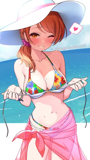 見直す機会をいただいたのでリメイクついでにサイドテール差分描いみた
